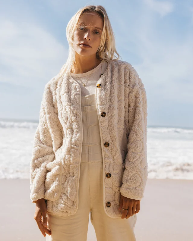 Billabong Fireside Cozy Buttoned Fleece Jacket - WHITE CAP Herringbone Jacket Houndstooth Jacket Plaid Jacket Billabong Fireside Cozy Buttoned Fleece Jacket - WHITE CAP Herringbone Jacket Houndstooth Jacket Plaid Jacket