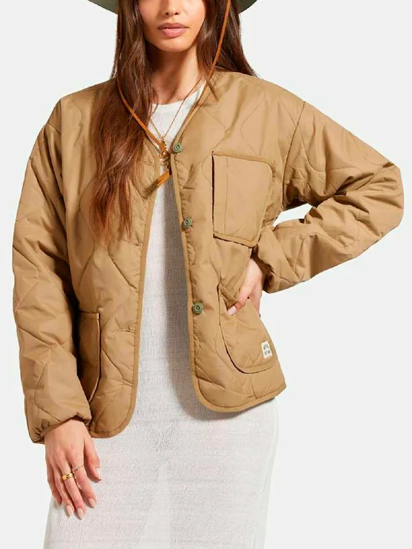 Delilah Quilted Jacket Ribbed Jacket Pleated Jacket Ruffled Jacket