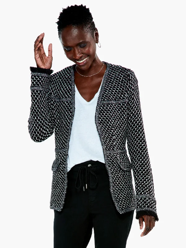 Black Up Tempo Jacket Denim Fabric Leather Fabric Suede Fabric