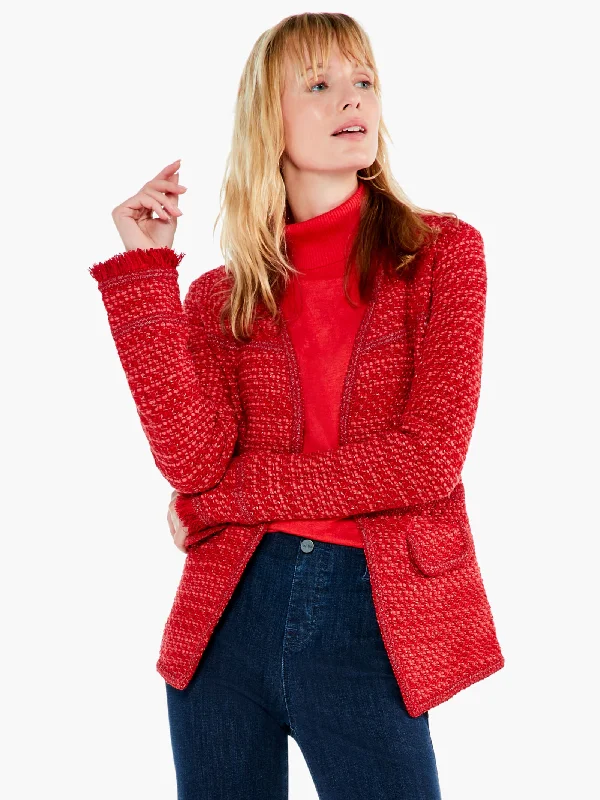 Red Up Tempo Jacket Herringbone Jacket Houndstooth Jacket Plaid Jacket