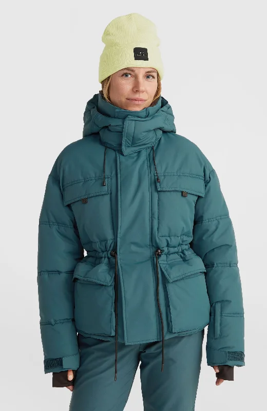FROSTBLOOM HYBRID JACKET Notch Collar Peter Pan Collar Cowl Neck