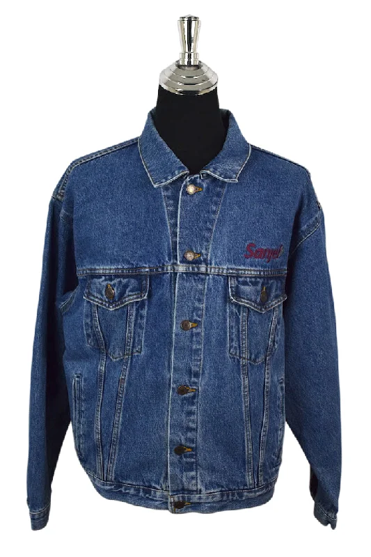 Sanjel Denim Jacket Bomber Jacket Anorak Windbreaker