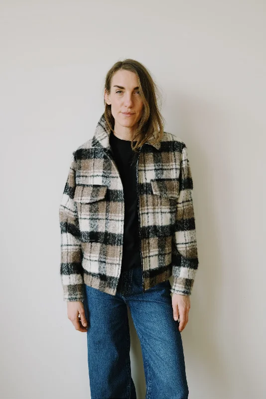 jacket - greta - checkered Rayon Jacket Velvet Jacket Corduroy Jacket