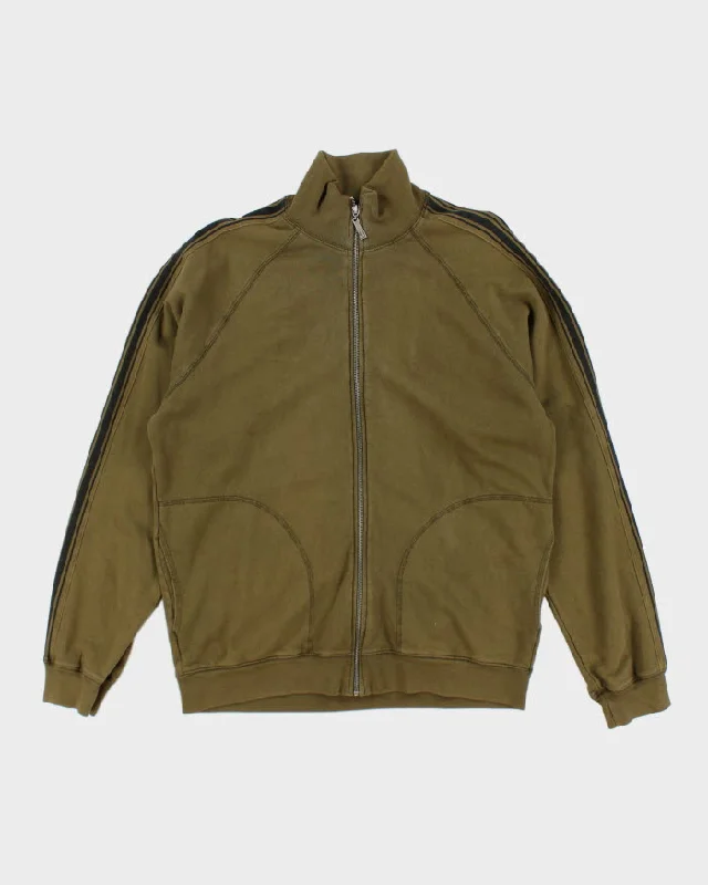 Juicy Couture Khaki Track Jacket - L Bomber Jacket Anorak Windbreaker