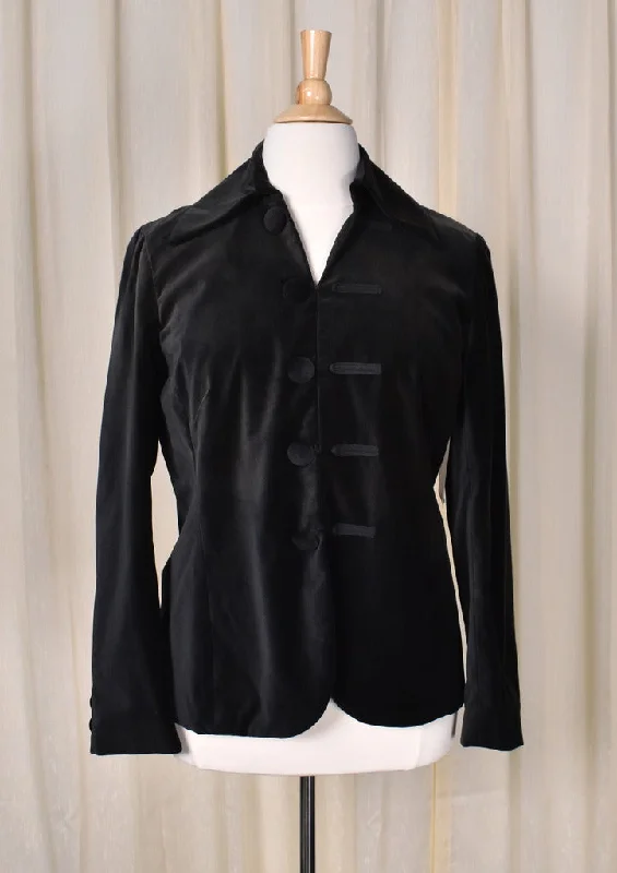 NWT 1960s Vintage Style Dark Brown Velvet Jacket Wool Jacket Cashmere Jacket Tweed Jacket NWT 1960s Vintage Style Dark Brown Velvet Jacket Wool Jacket Cashmere Jacket Tweed Jacket