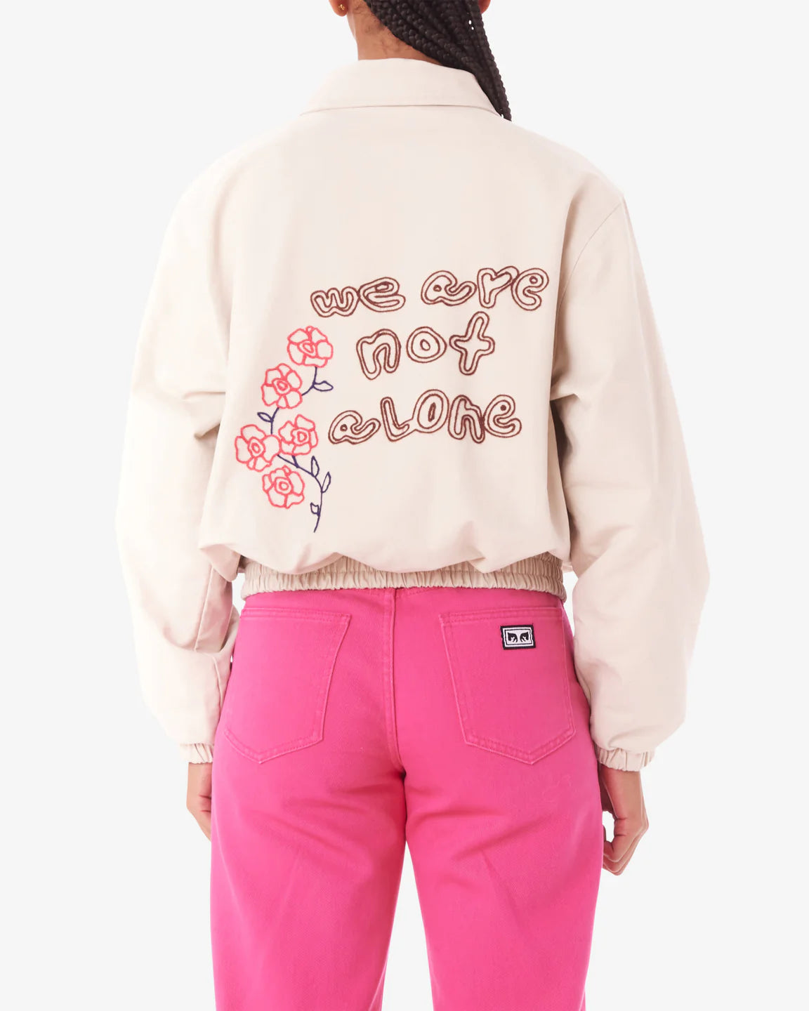 Obey GARDEN BLOUSON JACKET - SILVER GREY Fitted Jacket Loose Jacket Oversized Jacket Obey GARDEN BLOUSON JACKET - SILVER GREY Fitted Jacket Loose Jacket Oversized Jacket