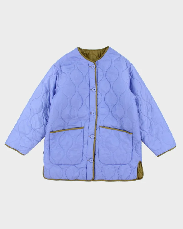 Obey Reversible Embroidered Jacket - M Ribbed Jacket Pleated Jacket Ruffled Jacket