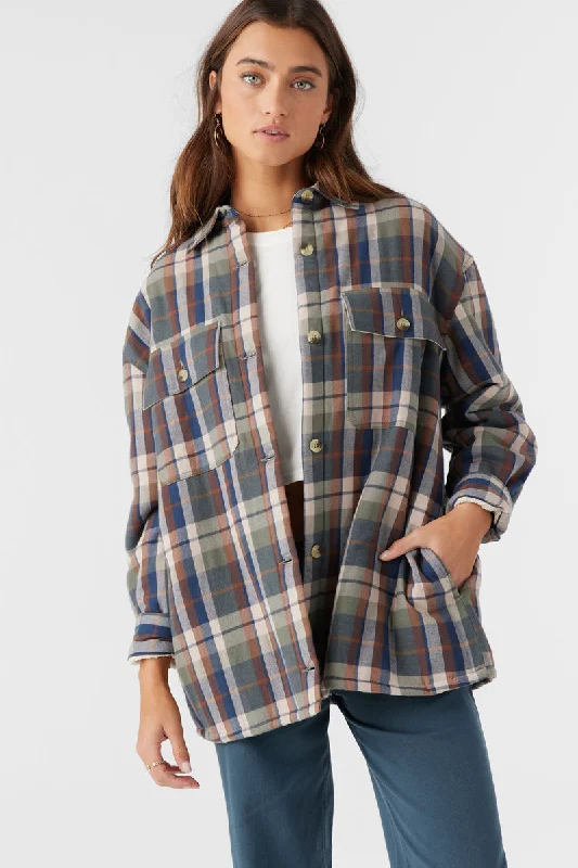 ONeill CHANCE HIGH PILE LINDE JACKET - OIL GREEN Zippered Jacket Buttoned Jacket Snapped Jacket ONeill CHANCE HIGH PILE LINDE JACKET - OIL GREEN Zippered Jacket Buttoned Jacket Snapped Jacket