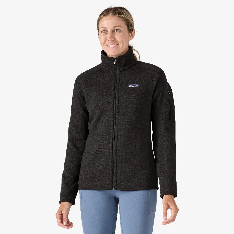 Patagonia Women's Better Sweater Fleece Jacket - BLACK Herringbone Jacket Checkered Jacket Solid Jacket Patagonia Women's Better Sweater Fleece Jacket - BLACK Herringbone Jacket Checkered Jacket Solid Jacket