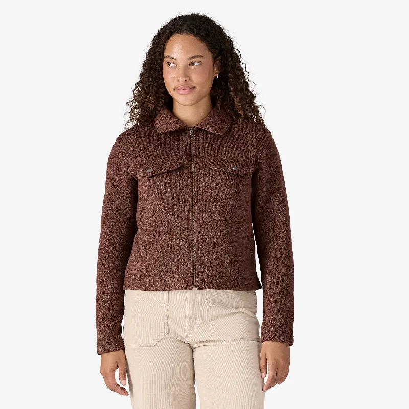 Patagonia Women's Better Sweater Zippered Fleece Chore Jacket - DULSE MAUVE Welt Pockets Slit Pockets Flap Pockets Patagonia Women's Better Sweater Zippered Fleece Chore Jacket - DULSE MAUVE Welt Pockets Slit Pockets Flap Pockets