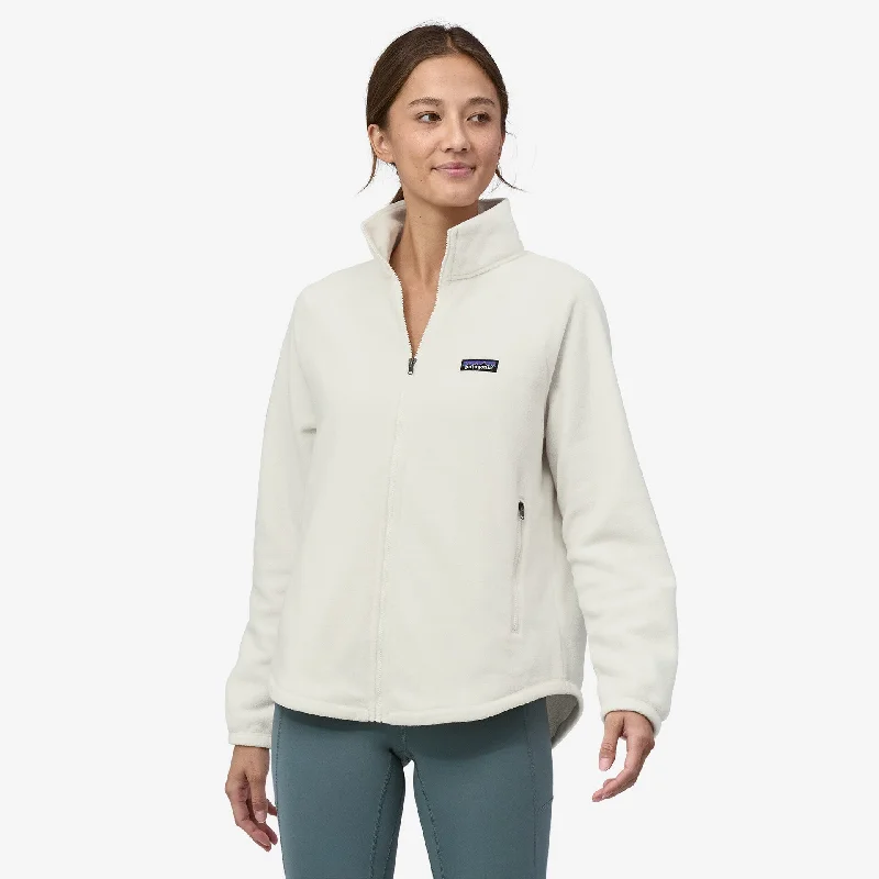 Patagonia Women's Classic Microdini Fleece Jacket - BIRCH WHITE Belted Jacket Elasticated Jacket Padded Jacket