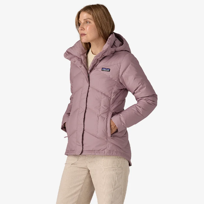Patagonia Women's Down With It Jacket - STORMY MAUVE Zippered Front Buttoned Front Snap Front Patagonia Women's Down With It Jacket - STORMY MAUVE Zippered Front Buttoned Front Snap Front