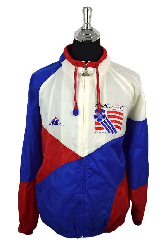 1994 World Cup Team USA Spray Jacket Notch Collar Jacket Peter Pan Collar Jacket Cowl Neck Jacket 1994 World Cup Team USA Spray Jacket Notch Collar Jacket Peter Pan Collar Jacket Cowl Neck Jacket