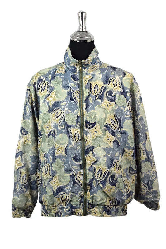 Floral Print Jacket Cardigan Sweater Pullover