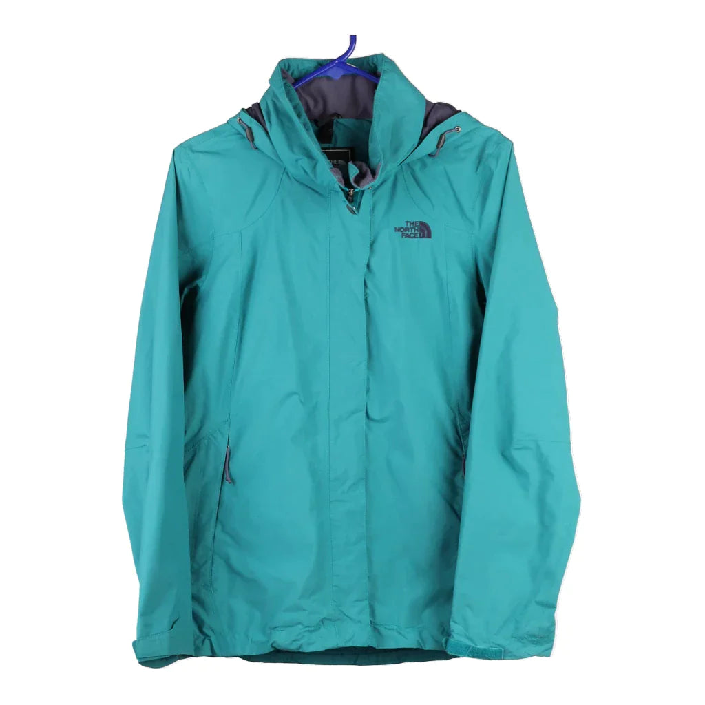 The North Face Jacket - Small Blue Polyester Stand-Up Collar Roll-Neck Collar Turtle Neck The North Face Jacket - Small Blue Polyester Stand-Up Collar Roll-Neck Collar Turtle Neck