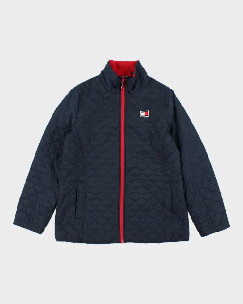 Tommy Hilfiger Puffer Jacket - L Ribbed Jacket Pleated Jacket Ruffled Jacket