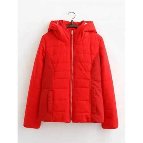 Padded Jacket - Red S Bomber Jacket Anorak Windbreaker