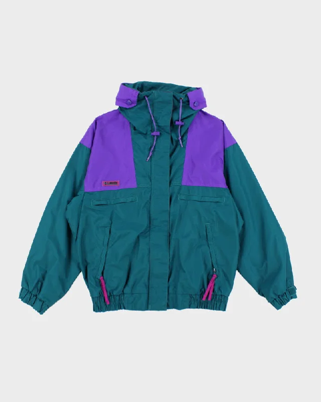 Vintage 90's Columbia Panelled Zip Up Jacket - M Wool Jacket Cashmere Jacket Tweed Jacket Vintage 90's Columbia Panelled Zip Up Jacket - M Wool Jacket Cashmere Jacket Tweed Jacket