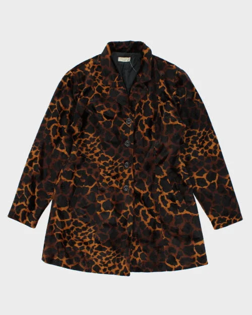 Vintage Vessuti Faux Fur Animal Print Jacket - M Tailored Jacket Straight Jacket A-Line Jacket Vintage Vessuti Faux Fur Animal Print Jacket - M Tailored Jacket Straight Jacket A-Line Jacket