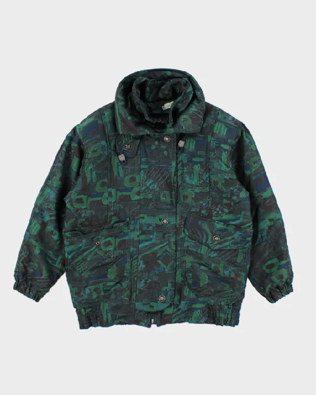 Vintage Women's 80's Quilted Sports Style Jacket - XS Knit Fabric Woven Fabric Fleece Fabric Vintage Women's 80's Quilted Sports Style Jacket - XS Knit Fabric Woven Fabric Fleece Fabric