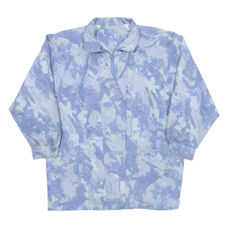 Womens Jacket Blue 90s Crazy Pattern L Print Jacket Jacquard Jacket Patchwork Jacket Womens Jacket Blue 90s Crazy Pattern L Print Jacket Jacquard Jacket Patchwork Jacket