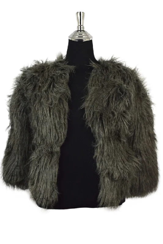 Faux Fur Jacket Oversized Jacket Tailored Jacket Straight Jacket