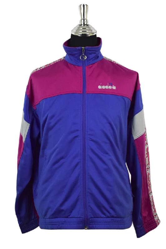 Diadora Brand Track Jacket Appliqued Jacket Beaded Jacket Sequined Jacket