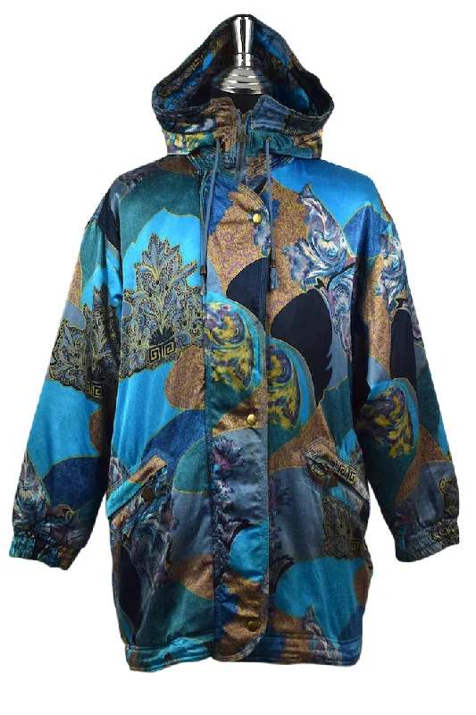 Abstract Print Ski Jacket Print Jacket Jacquard Jacket Patchwork Jacket