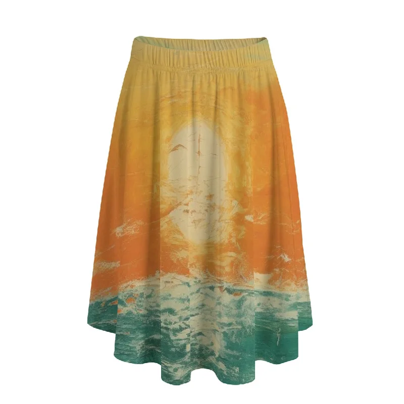 Sunny Beach | Long Maxi Skirt With Pockets athletic skirt fit