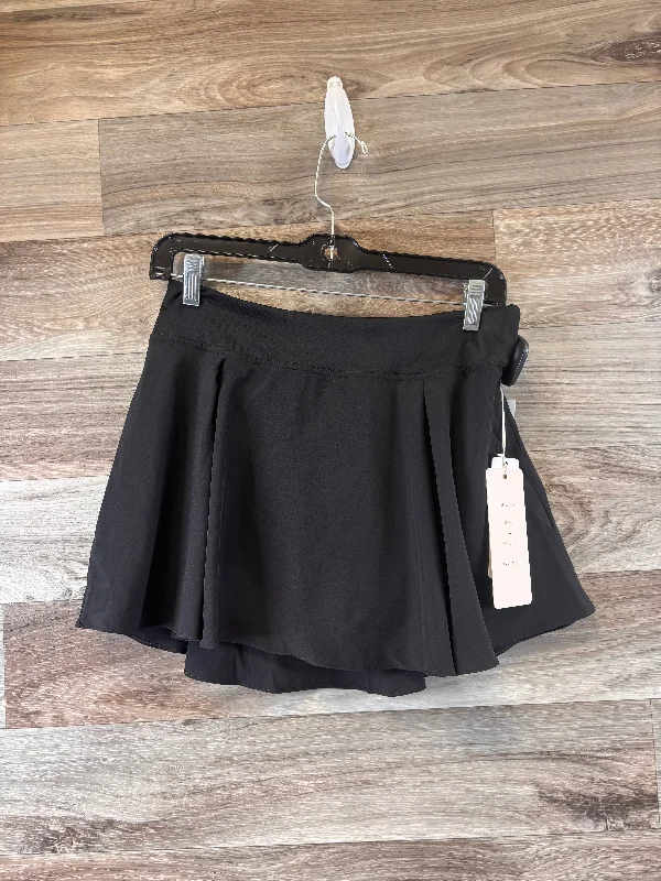 Athletic Skirt By Love Tree In Black, Size: M pleated skirt texture