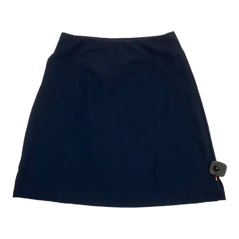 Athletic Skirt By Lucy In Navy, Size: S silk skirt elegant