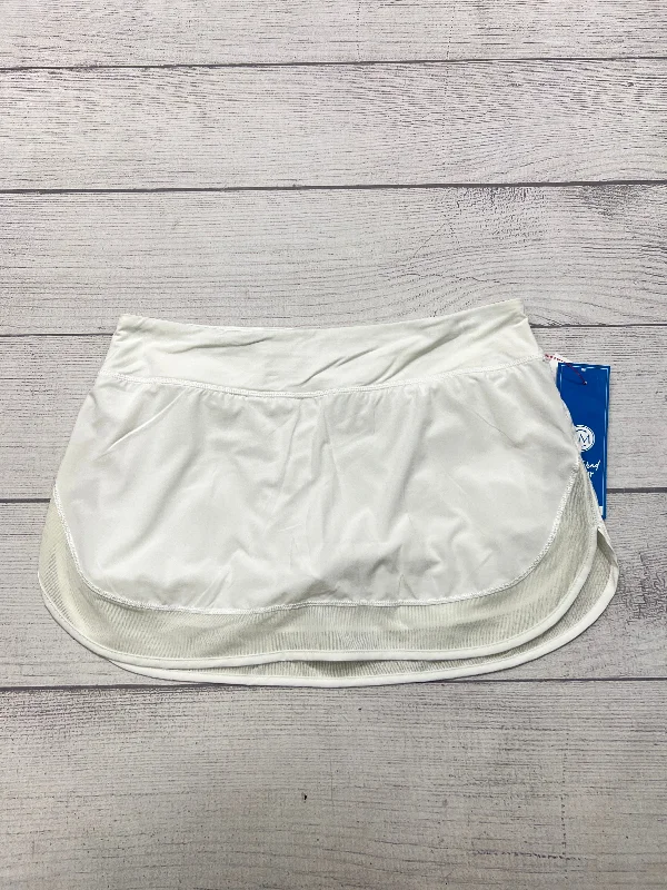 Athletic Skirt By Lululemon In White, Size: 10 linen skirt natural