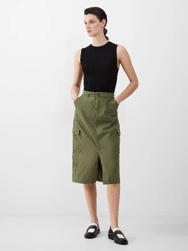 Cargo Midi Skirt chiffon skirt airy