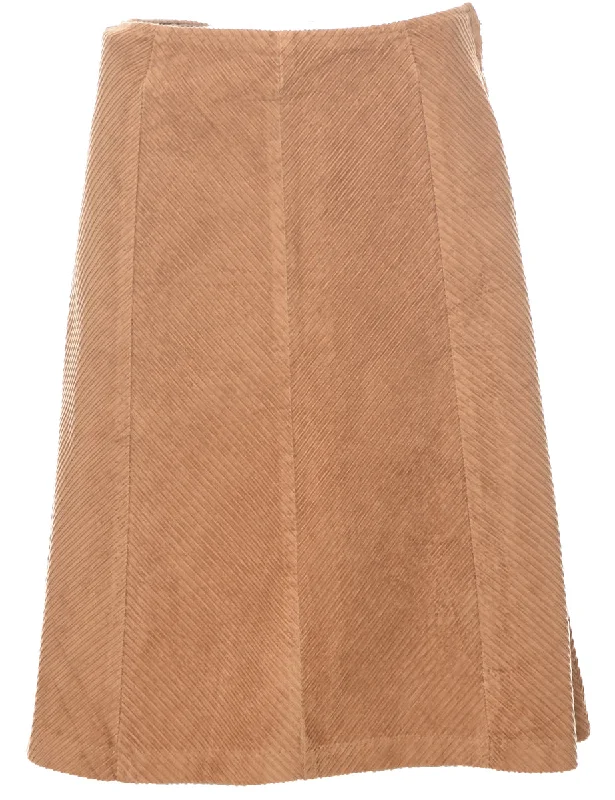 Corduroy A-line Skirt - M summer skirt style