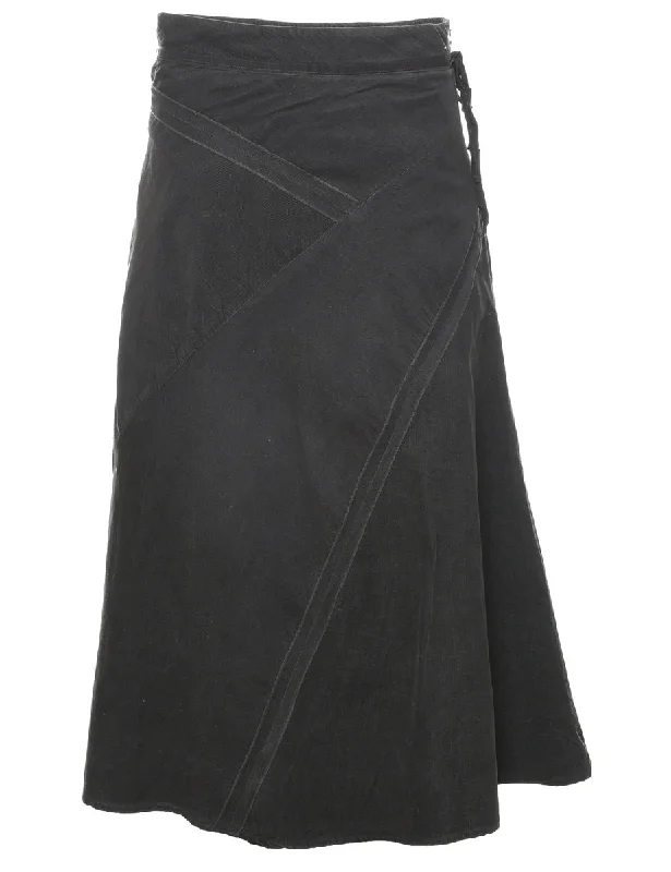 Corduroy A-line Skirt - M wool skirt thick