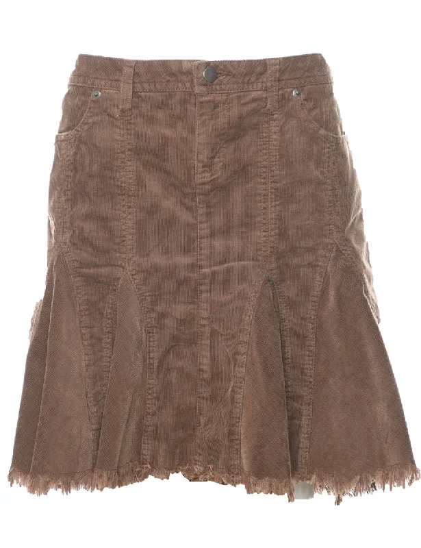 Corduroy Flared Skirt - L tulle skirt dreamy