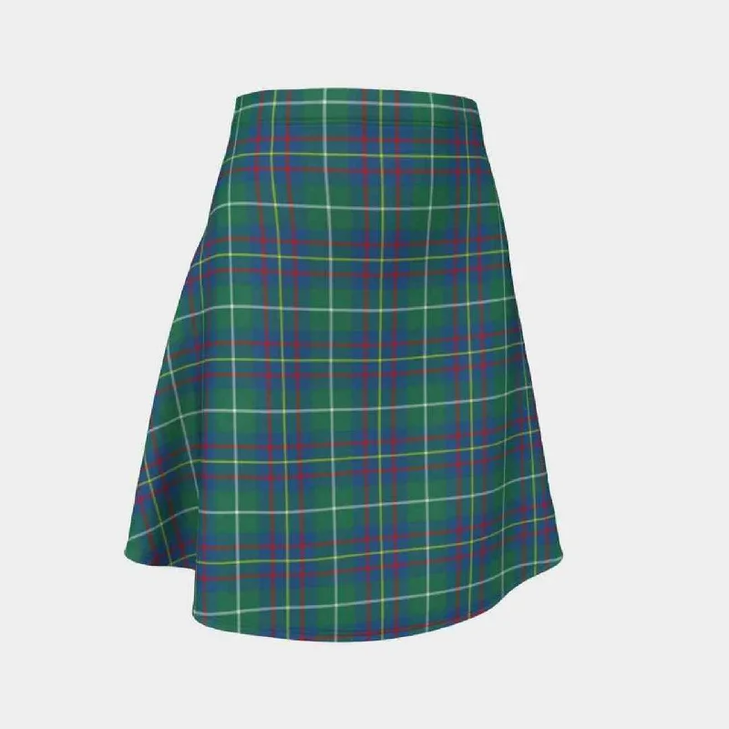 Inglis Ancient Tartan Flared Skirt linen skirt breathable